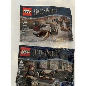 RETIRED/UNOPENED LEGO POLYBAG:  LEGO SET  (30392) & (30407) Hermione & Harry